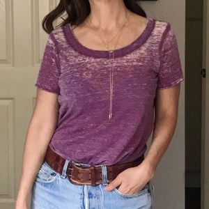 CHASER Burnout Maroon T-shirt